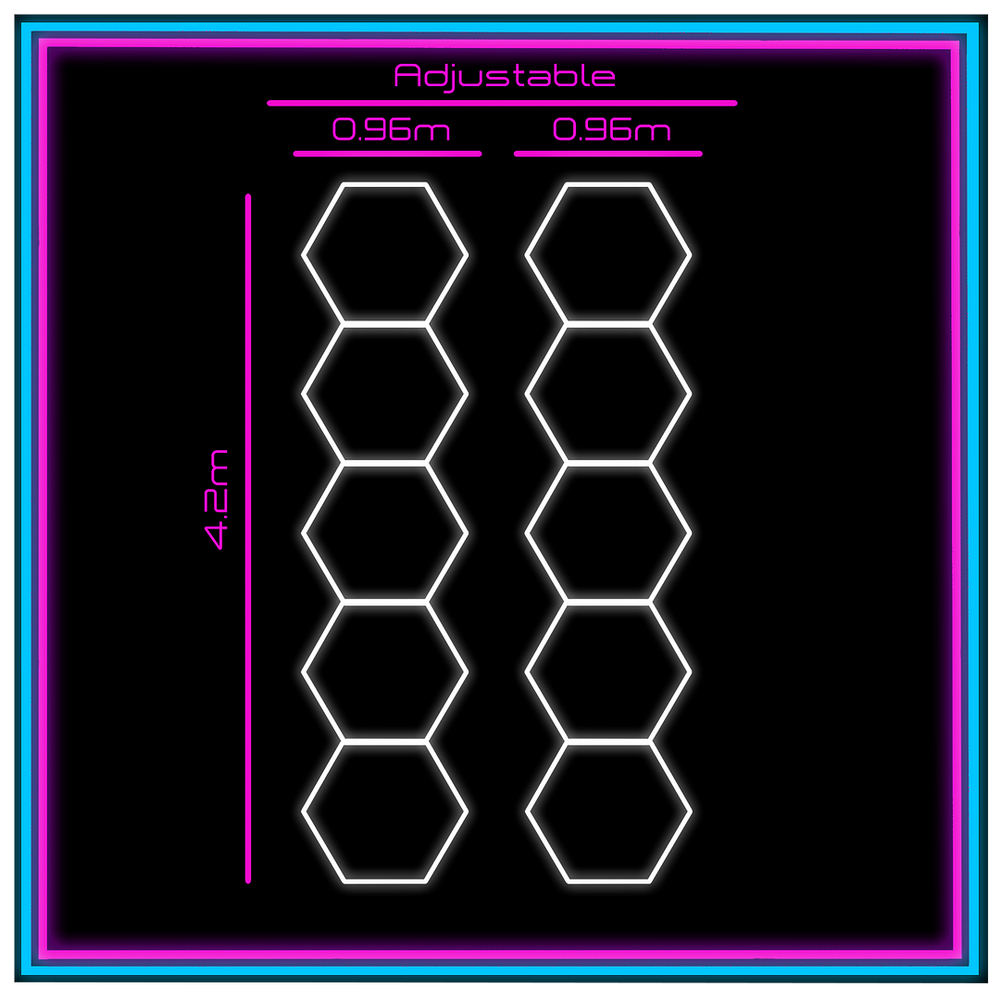 Hex grid led lighting deals