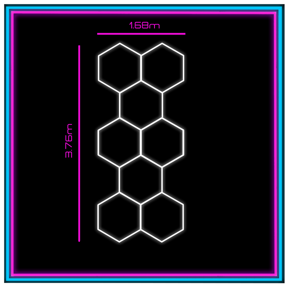 Hex grid led top lighting