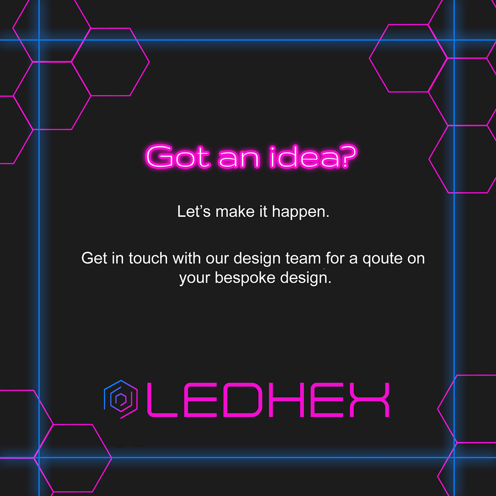 LedHex Ultrabright 6500k LED Hex Lights - XL Hex System PINK